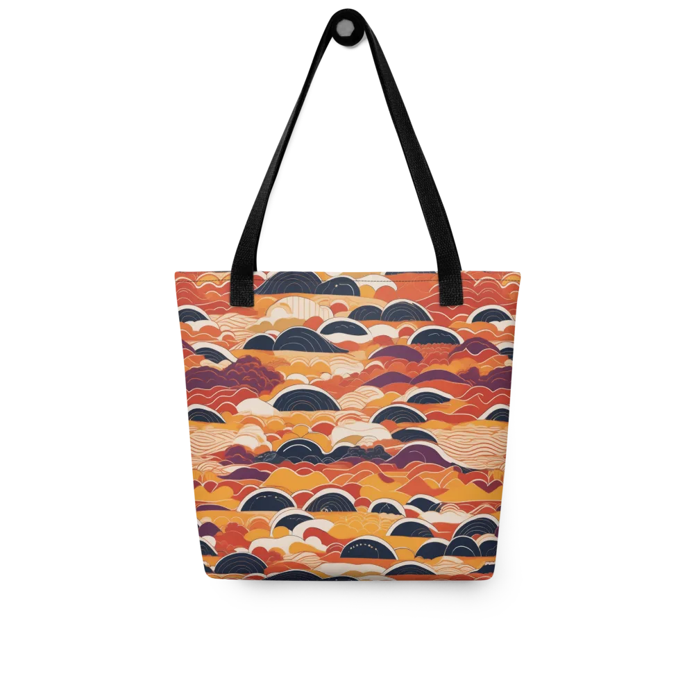 Sunset Wave Sonata on Tote Bag — Front