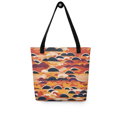 Sunset Wave Sonata on a Tote Bag