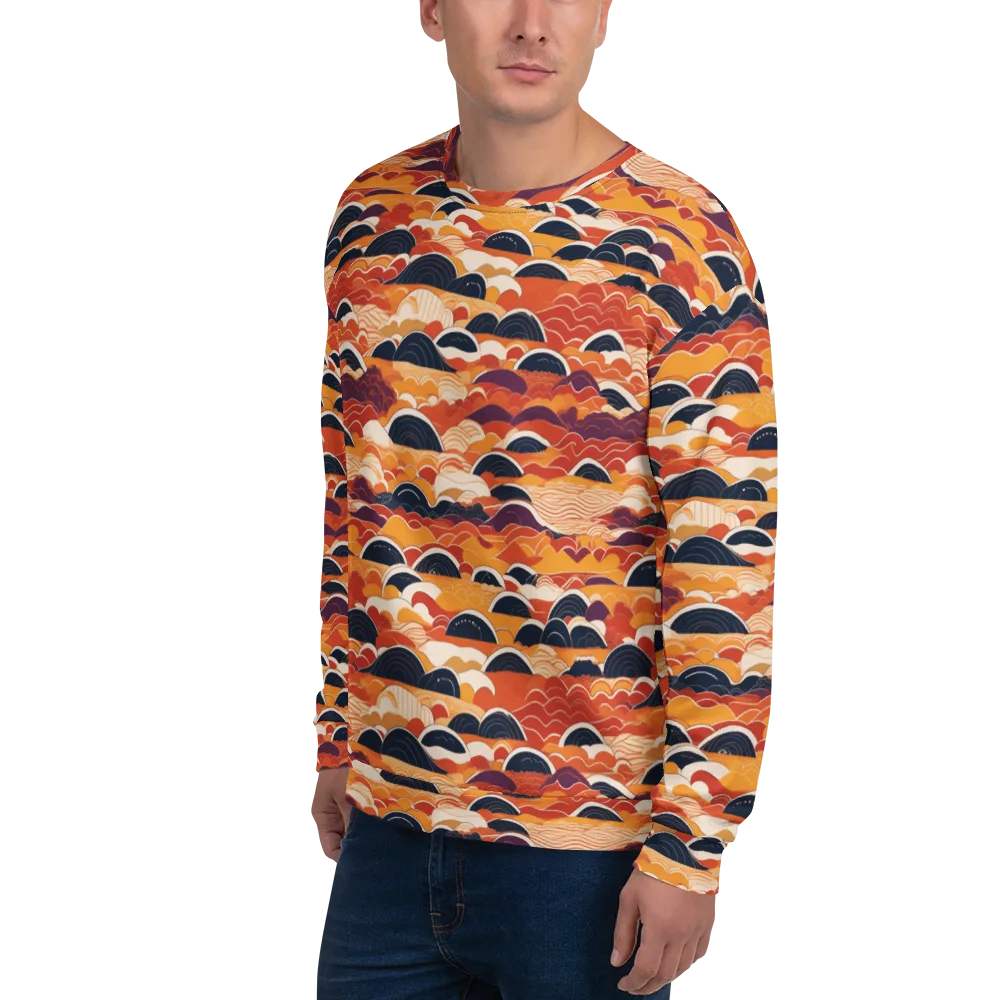 Sunset Wave Sonata on Sweatshirt — Left Front