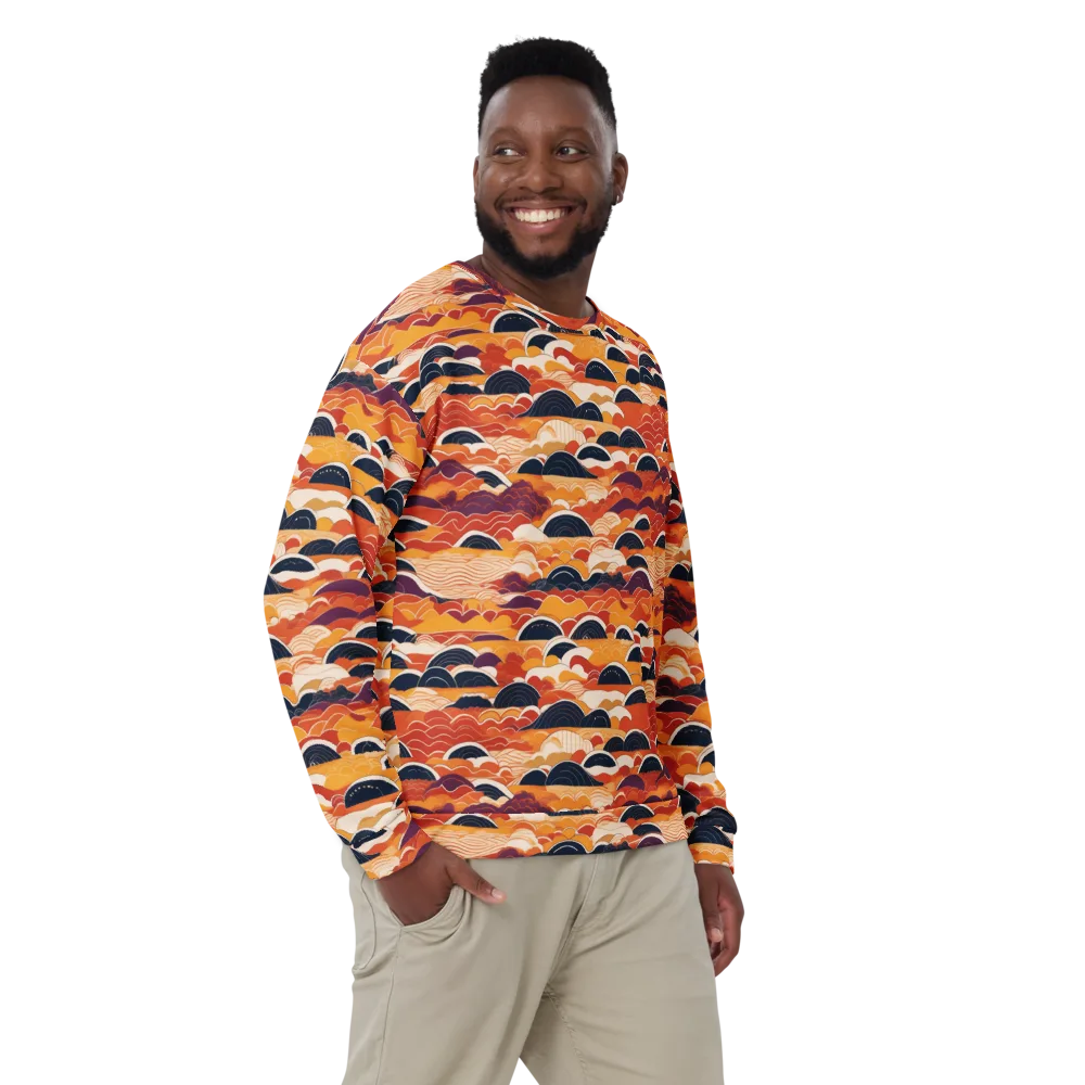 Sunset Wave Sonata on Sweatshirt — Front