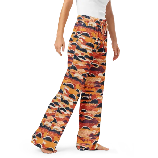 Sunset Wave Sonata on a Women's Pajama Pants