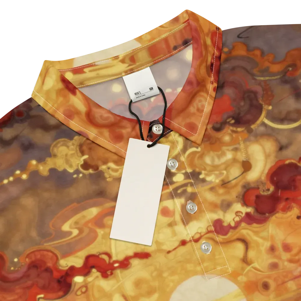 Gilded Afterglow on Men's Slim Fit Polo Shirt — Product details