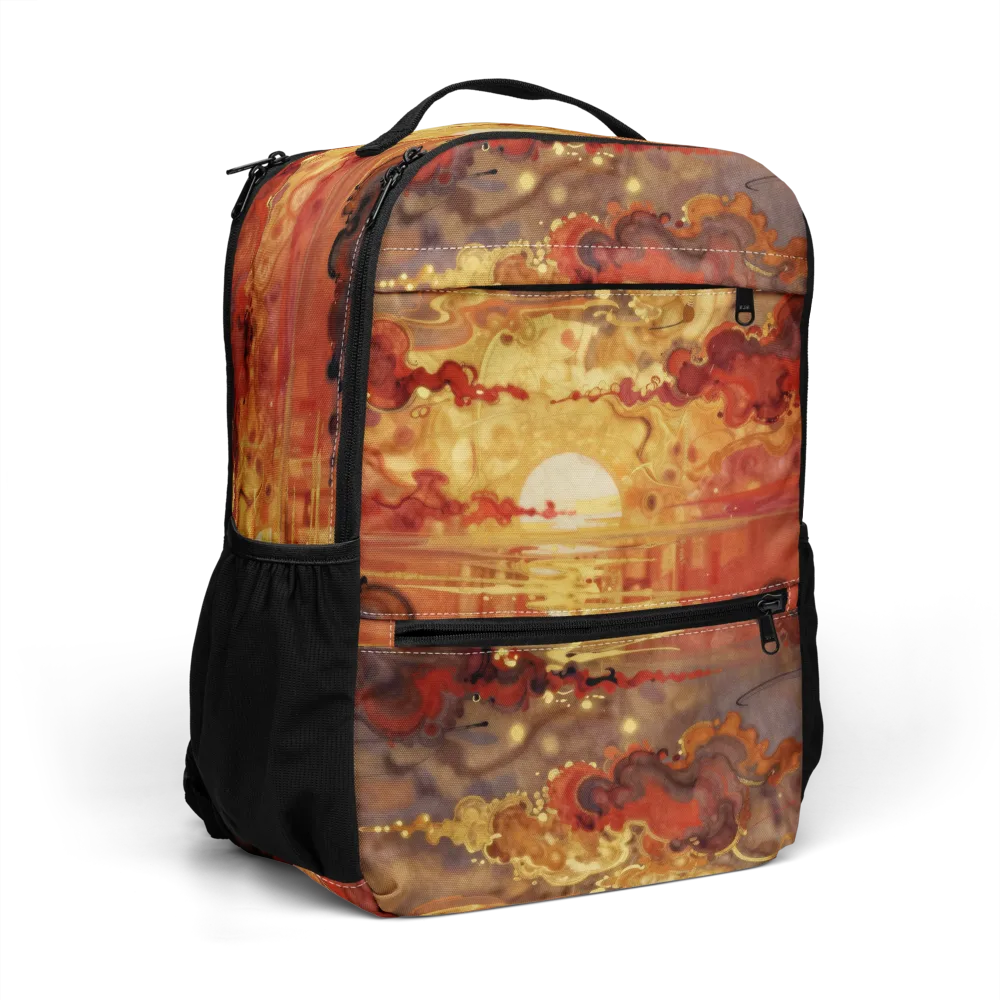 Gilded Afterglow on Utility Backpack — Right Front