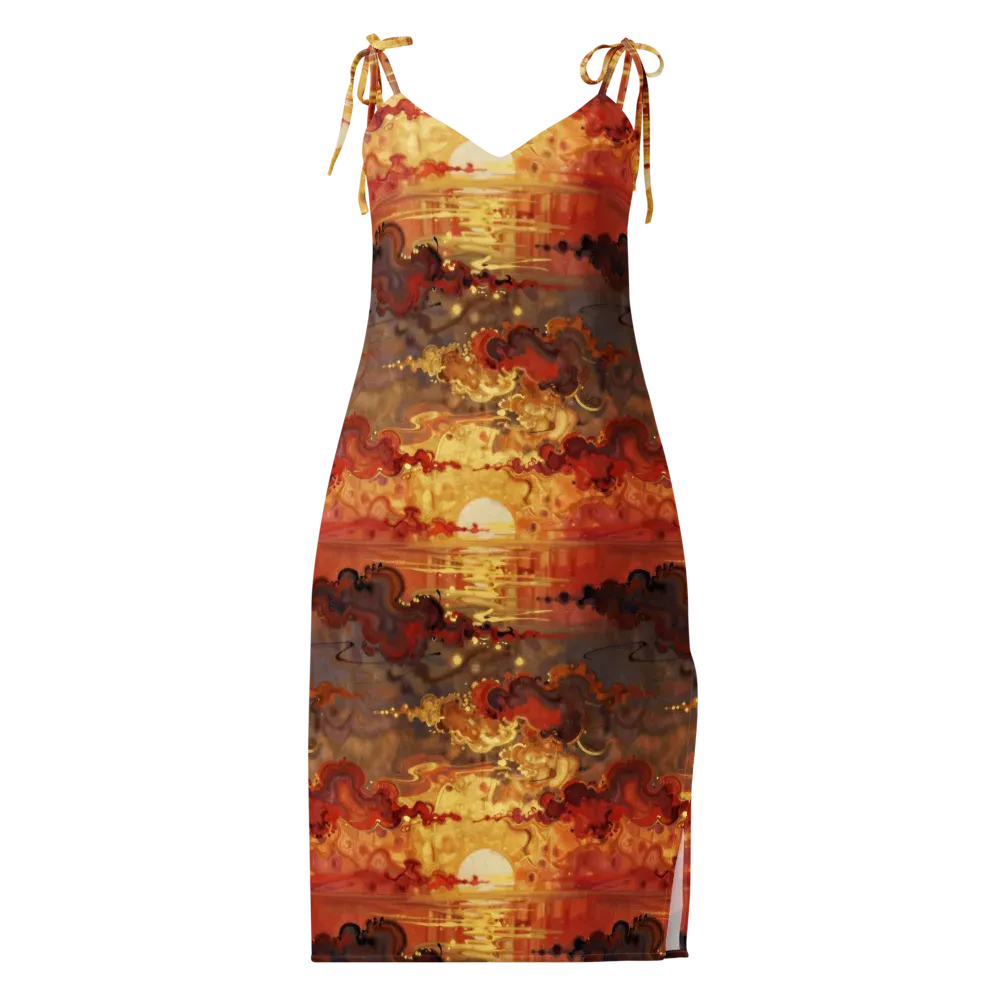 Gilded Afterglow on Slip Dress — Front