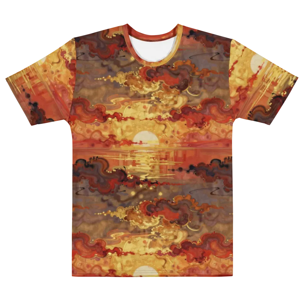 Gilded Afterglow on Men's Crew Neck T-Shirt — Front