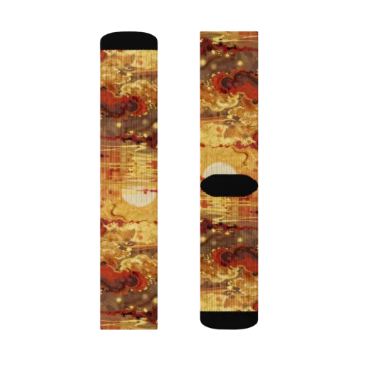 Gilded Afterglow on a Socks
