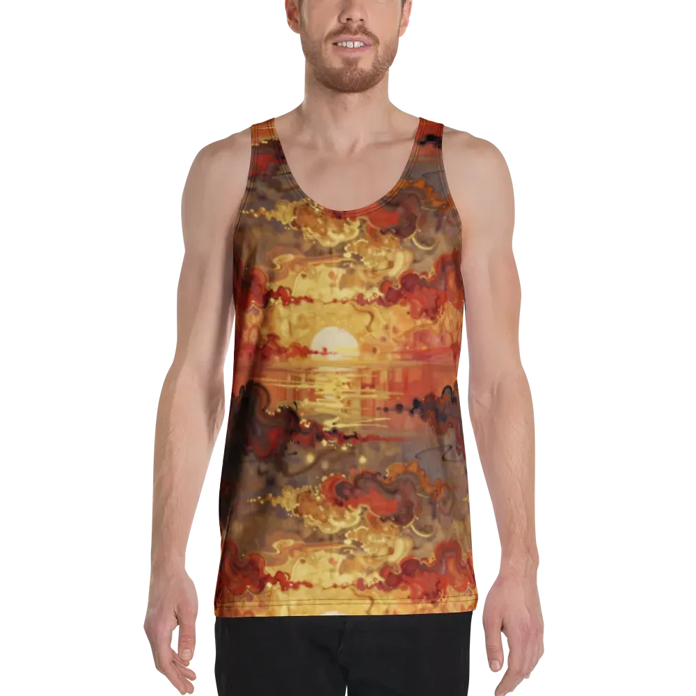 Gilded Afterglow on Men's Tank Top — Front