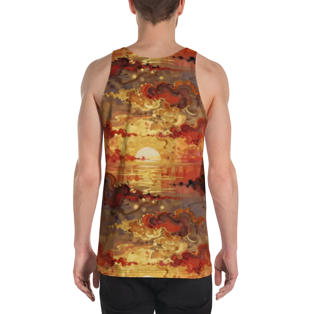 Gilded Afterglow on Men's Tank Top — Back