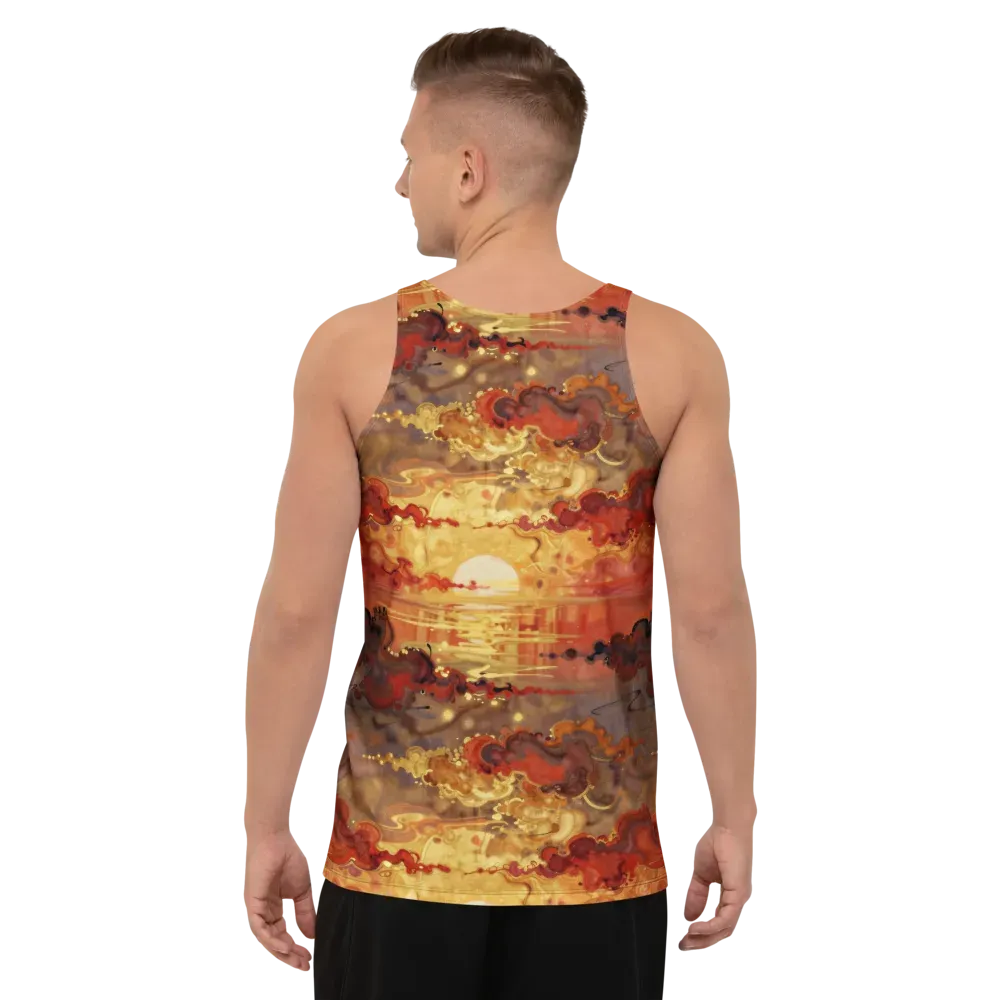Gilded Afterglow on Men's Tank Top — Back