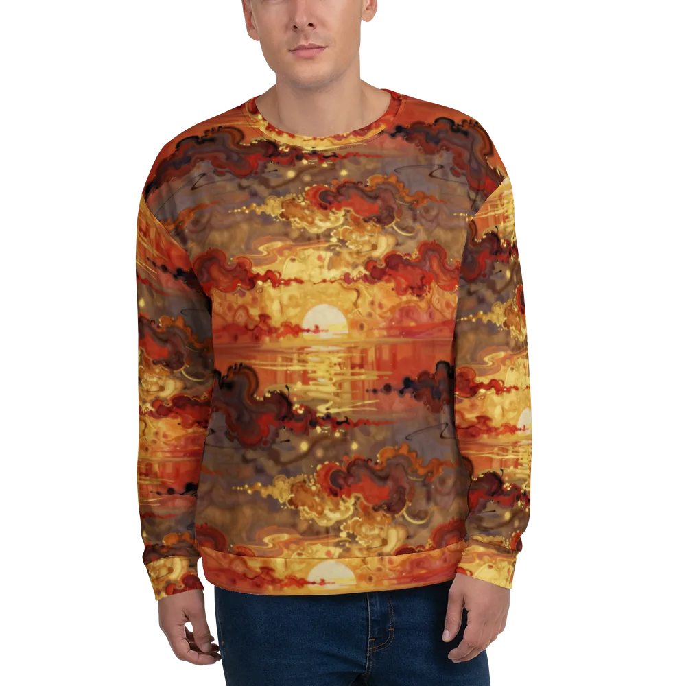 Gilded Afterglow on Sweatshirt — Front