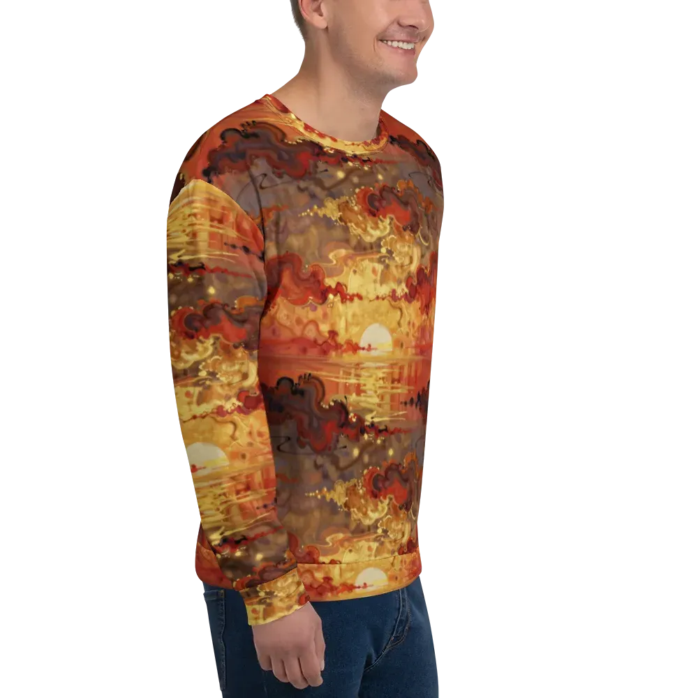 Gilded Afterglow on Sweatshirt — Right Front