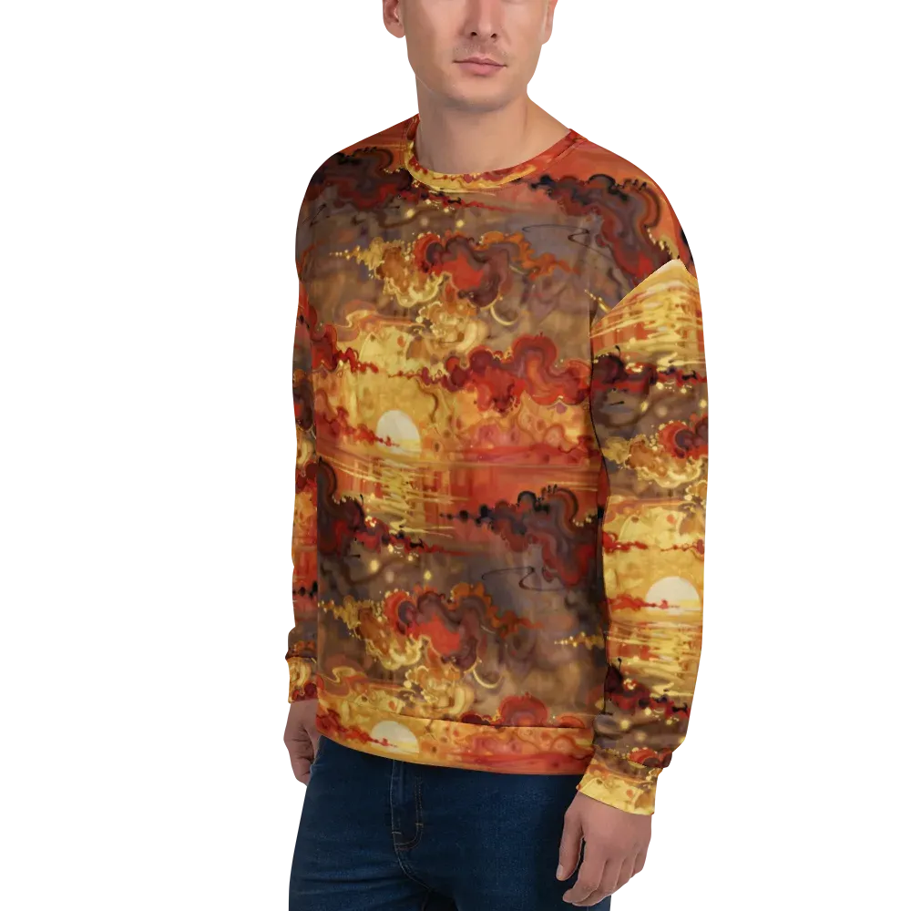 Gilded Afterglow on Sweatshirt — Left Front