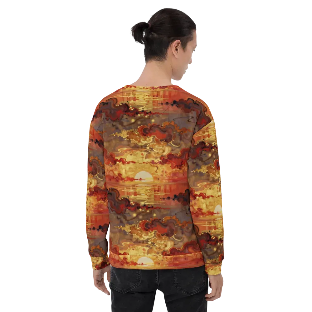 Gilded Afterglow on Sweatshirt — Back