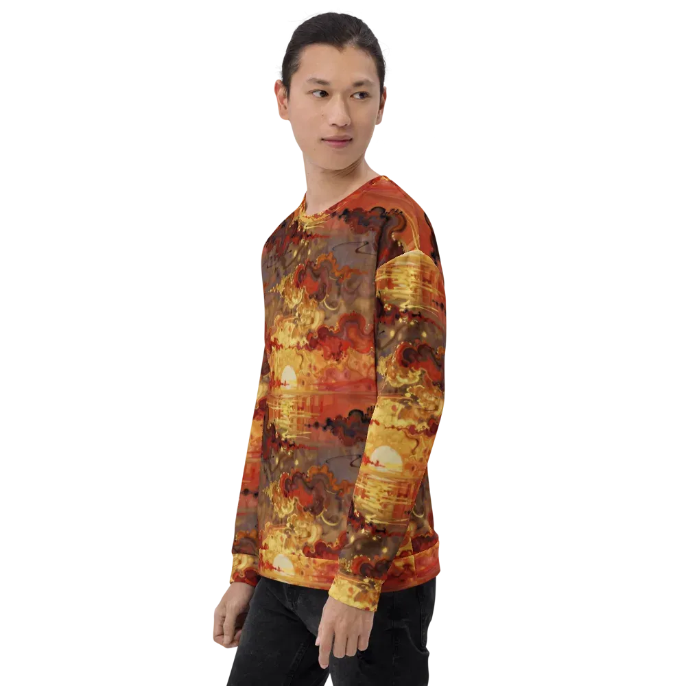 Gilded Afterglow on Sweatshirt — Left Front