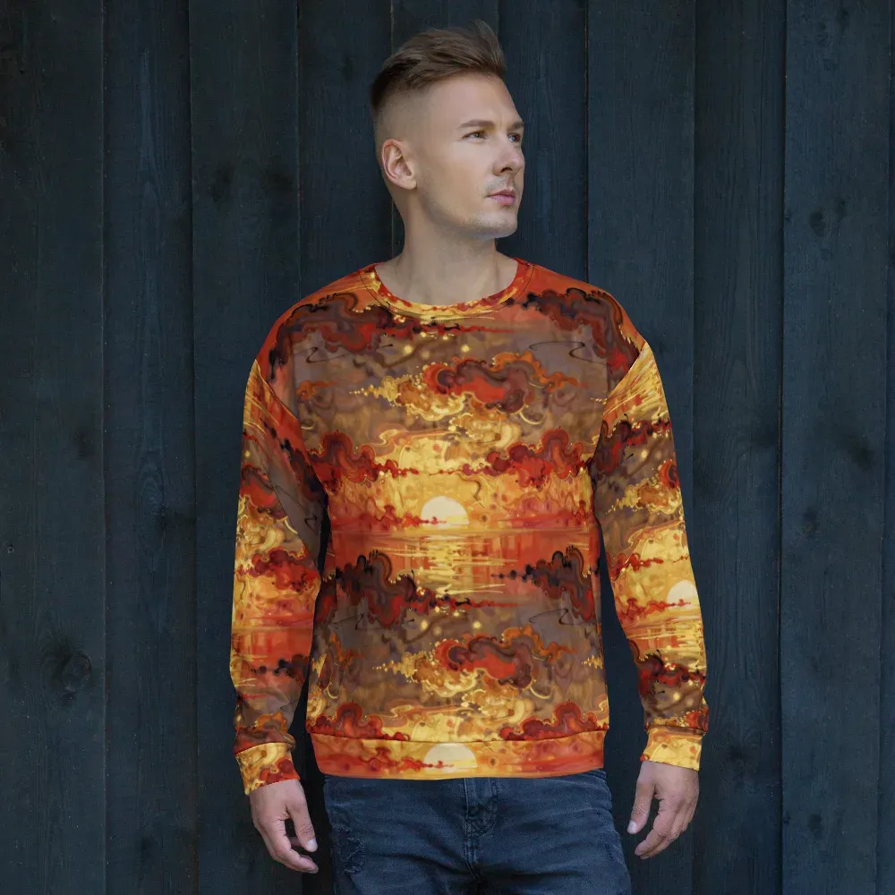 Gilded Afterglow on Sweatshirt — Front