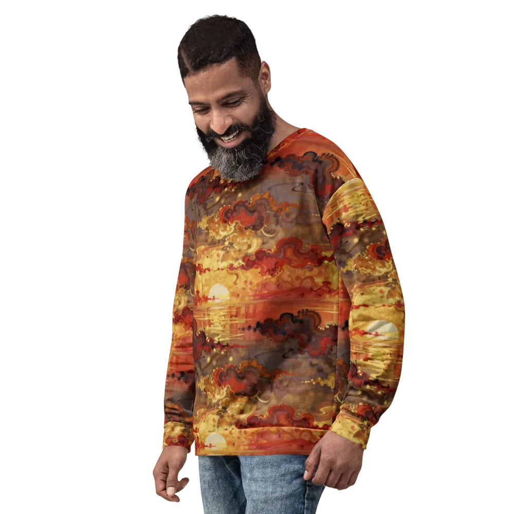 Gilded Afterglow on Sweatshirt — Left Front