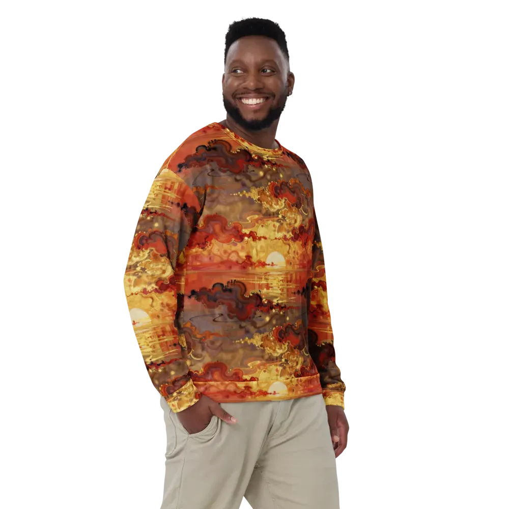 Gilded Afterglow on Sweatshirt — Front