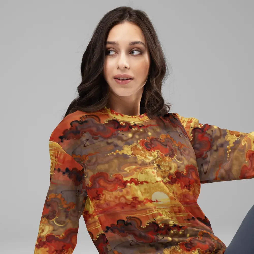 Gilded Afterglow on Sweatshirt — Right Front