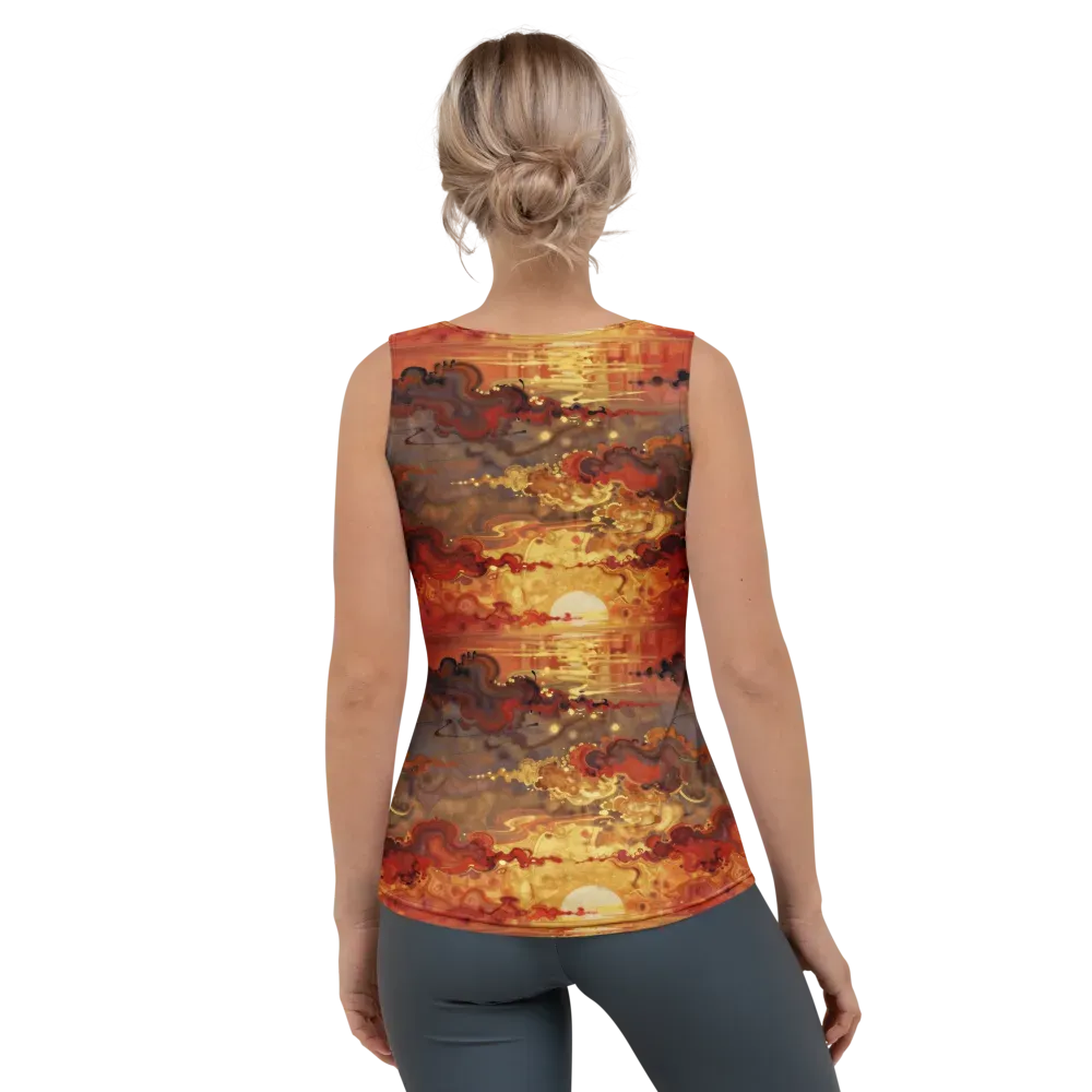 Gilded Afterglow on Women's Tank Top — Back