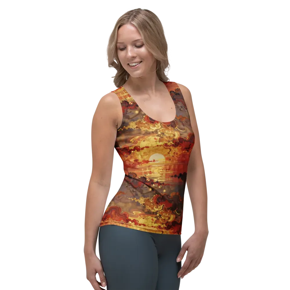 Gilded Afterglow on Women's Tank Top — Right Front