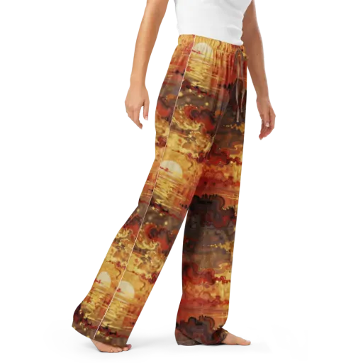 Gilded Afterglow on a Women's Pajama Pants
