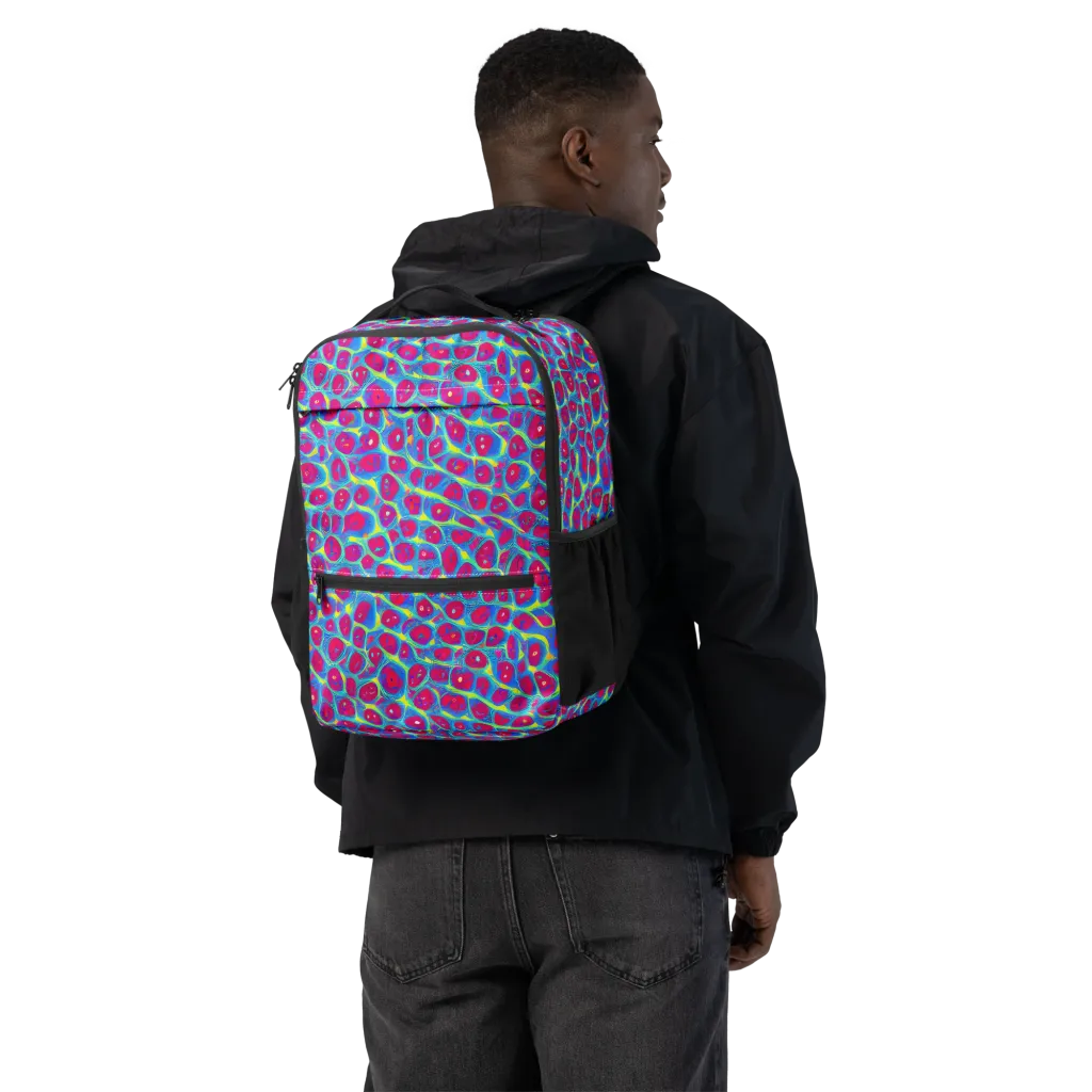 Voltage Bloom on Utility Backpack — Back