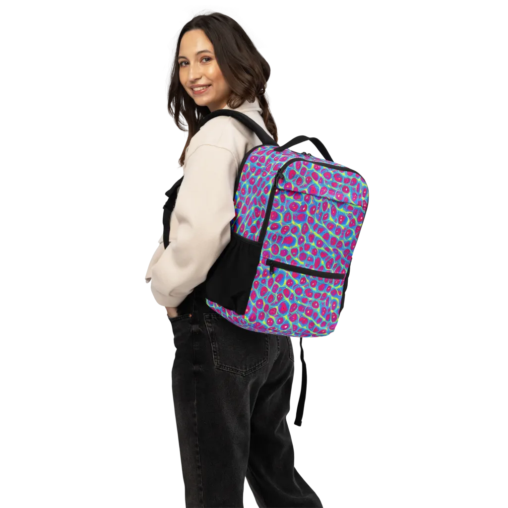 Voltage Bloom on Utility Backpack — Back