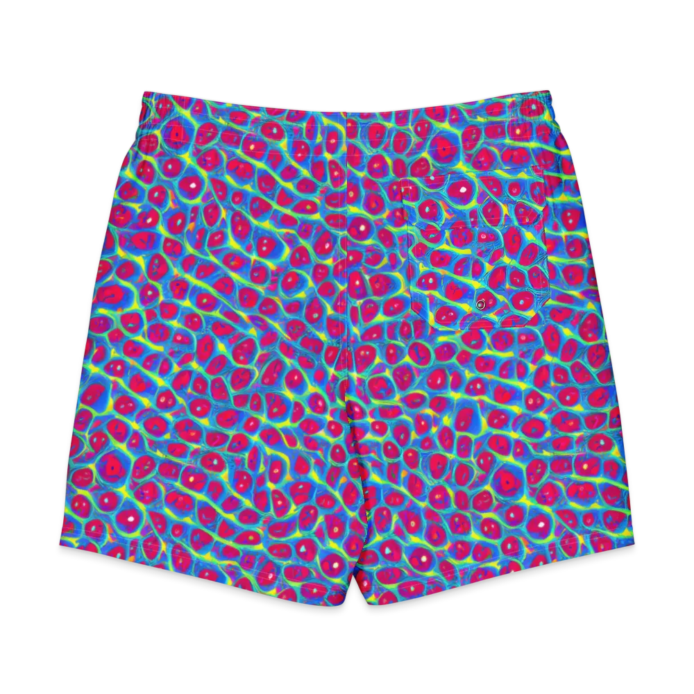 Voltage Bloom on Men's Board Shorts — Back