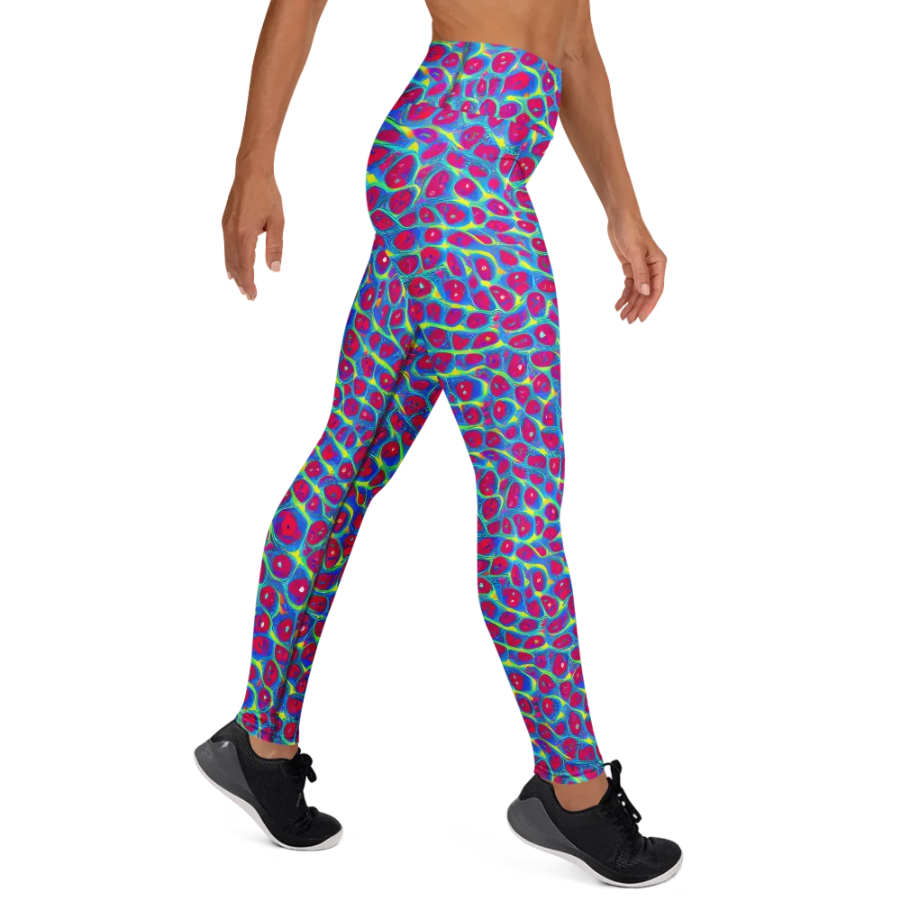 Voltage Bloom on Yoga Leggings — Right