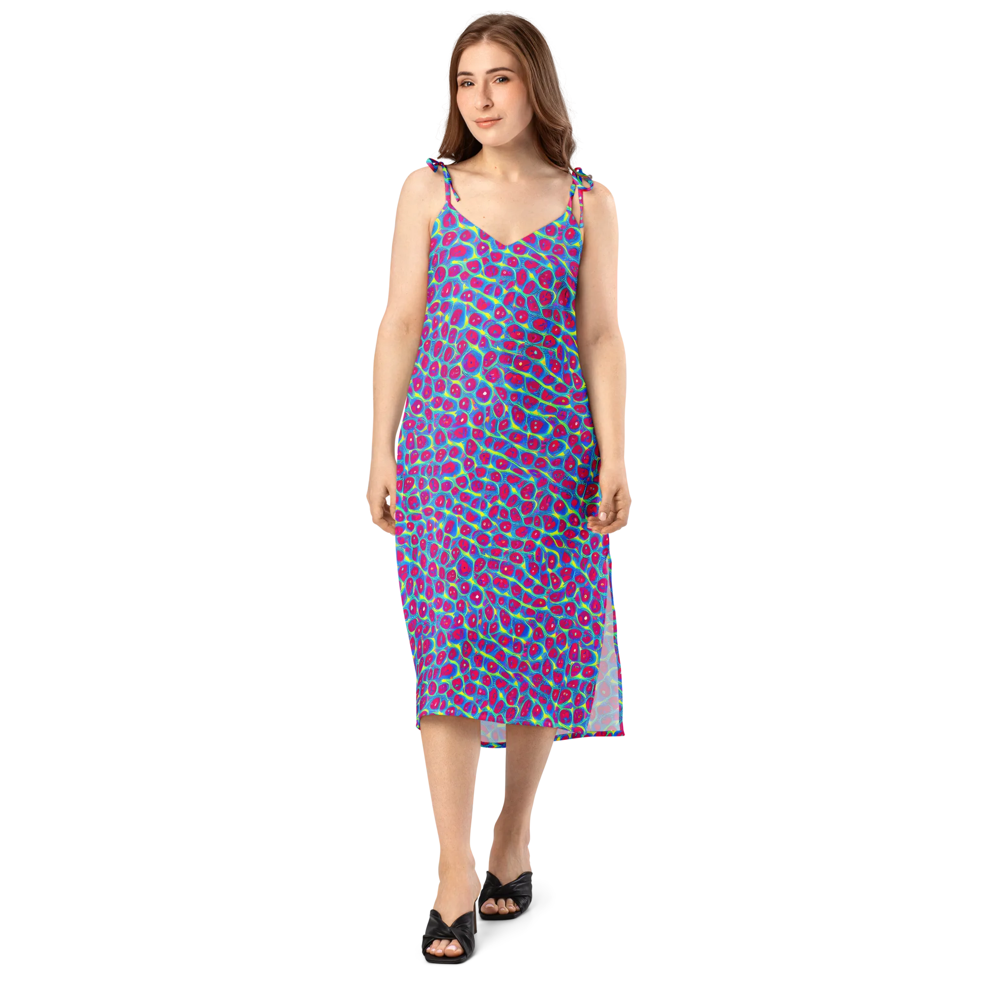 Voltage Bloom on Slip Dress — Front