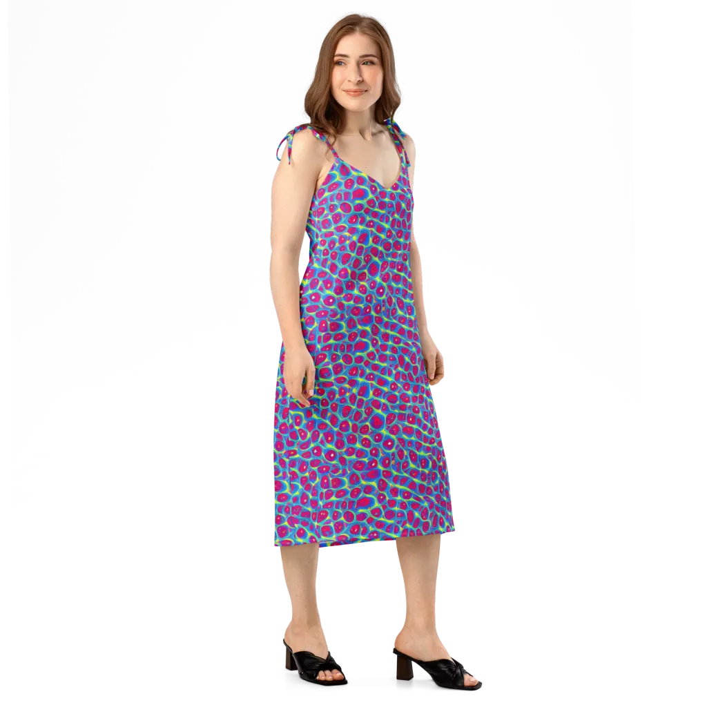 Voltage Bloom on Slip Dress — Right Front
