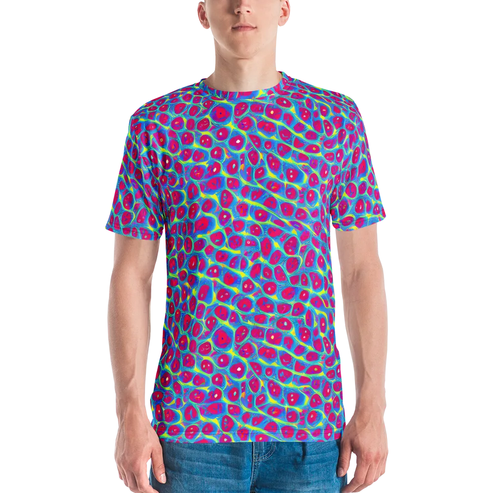 Voltage Bloom on Men's Crew Neck T-Shirt — Front