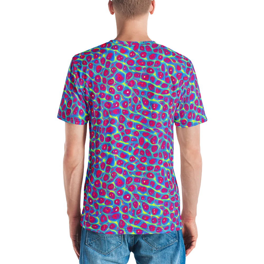 Voltage Bloom on Men's Crew Neck T-Shirt — Back