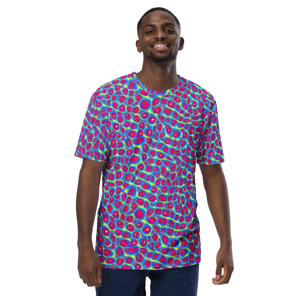 Voltage Bloom on Men's Crew Neck T-Shirt — Front