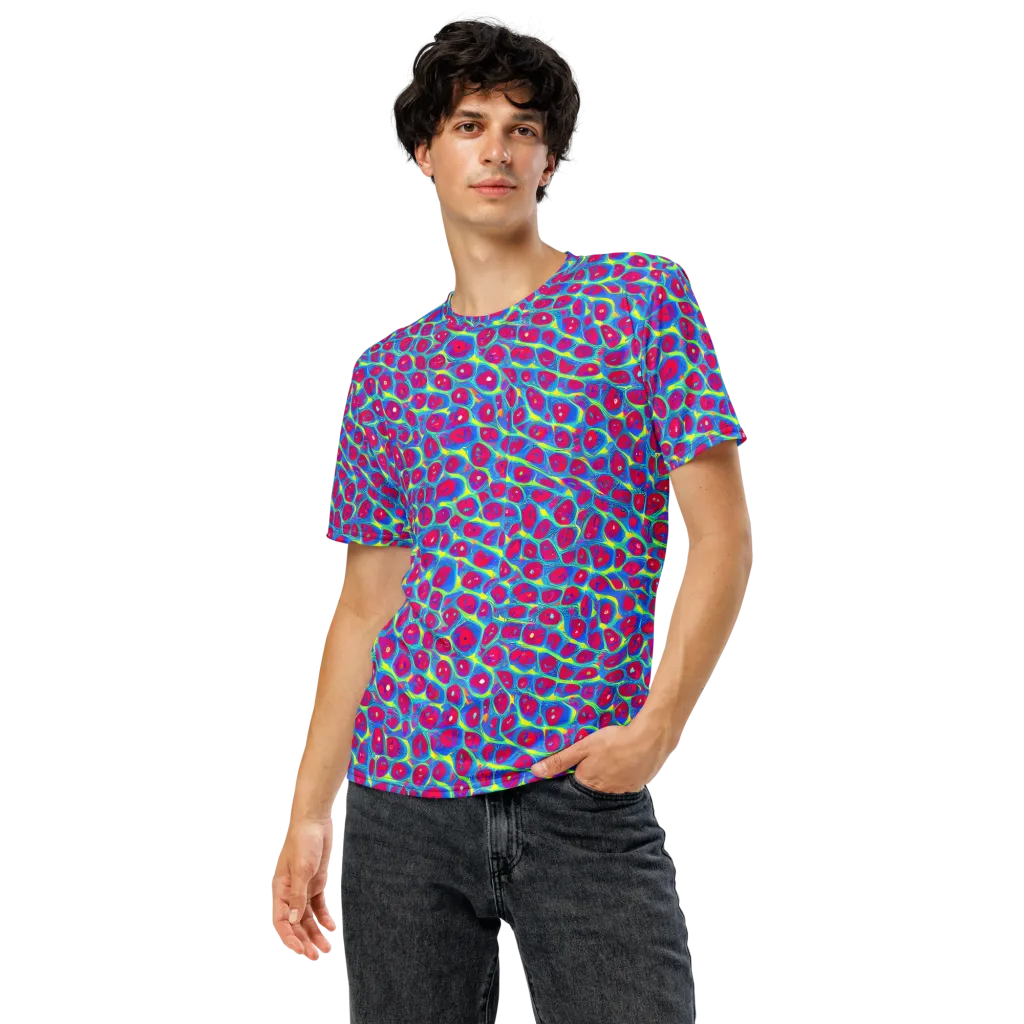 Voltage Bloom on Men's Crew Neck T-Shirt — Front