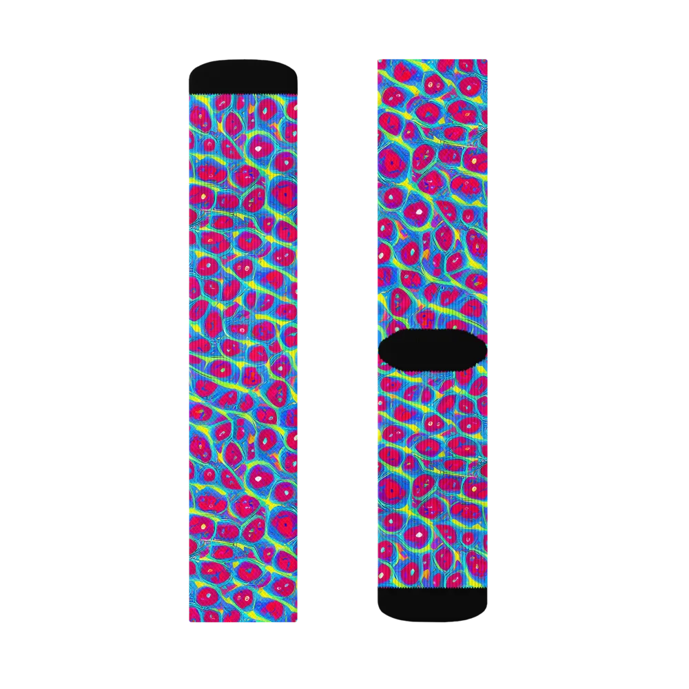 Voltage Bloom on Socks — Left Sock