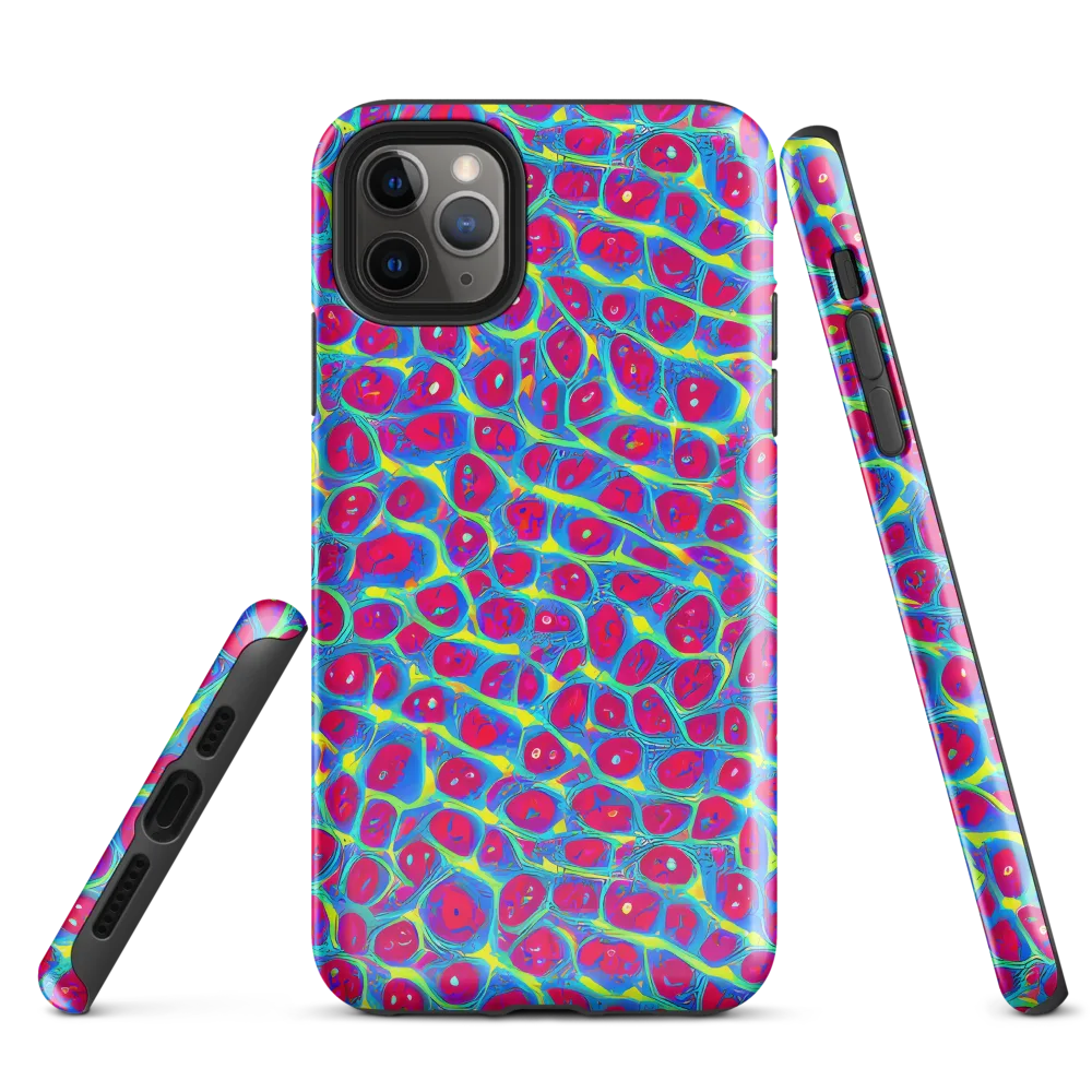 Voltage Bloom on Tough Case for iPhone® — Front
