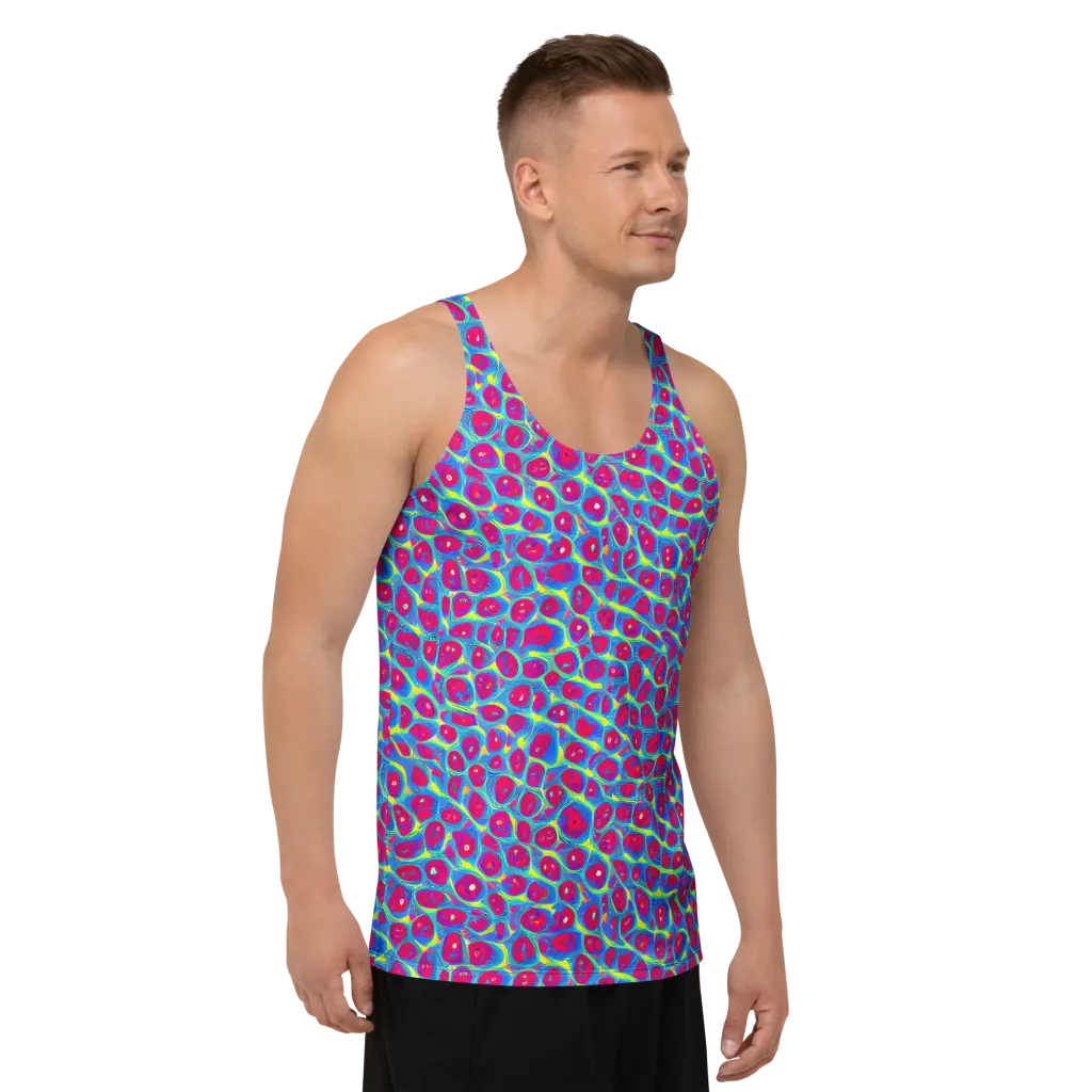 Voltage Bloom on Men's Tank Top — Right Front