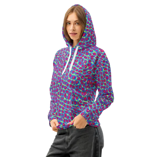 Voltage Bloom on a Cotton Hoodie