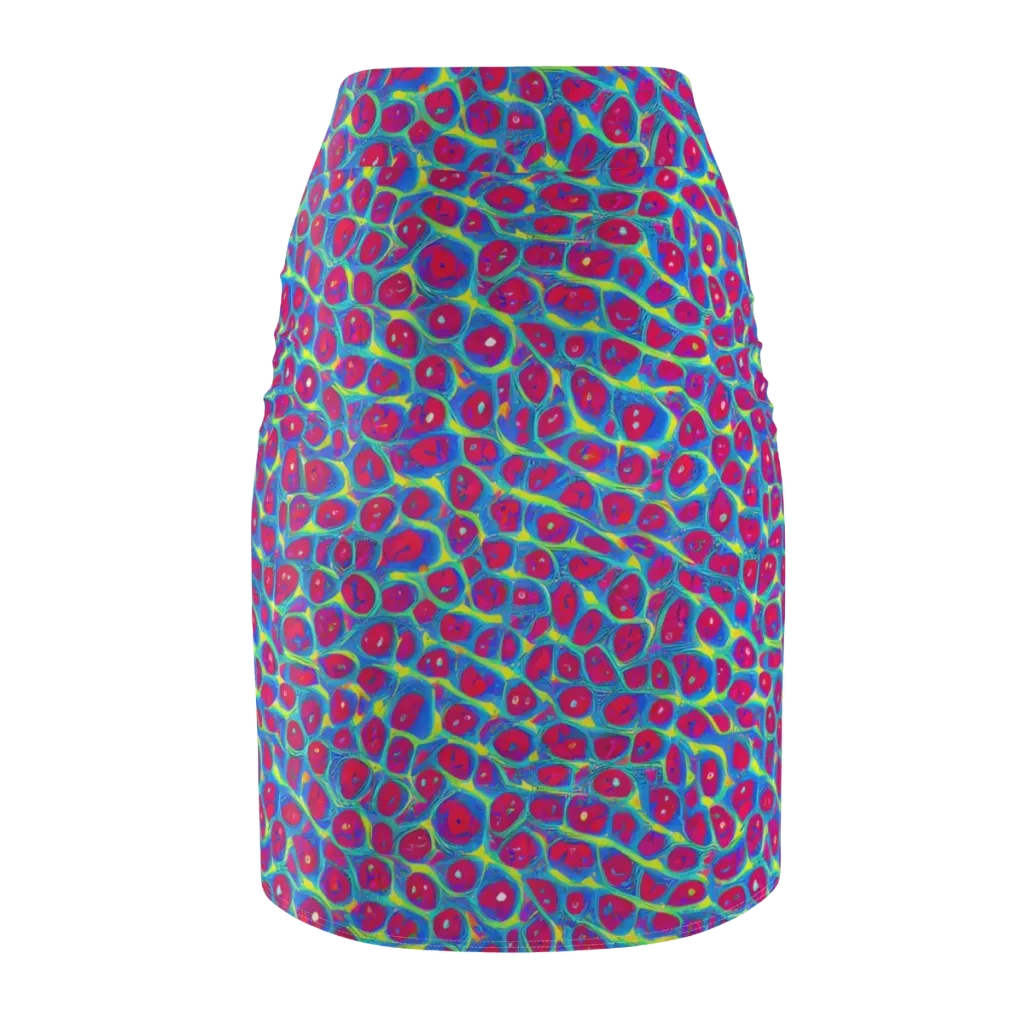 Voltage Bloom on Pencil Skirt — Back