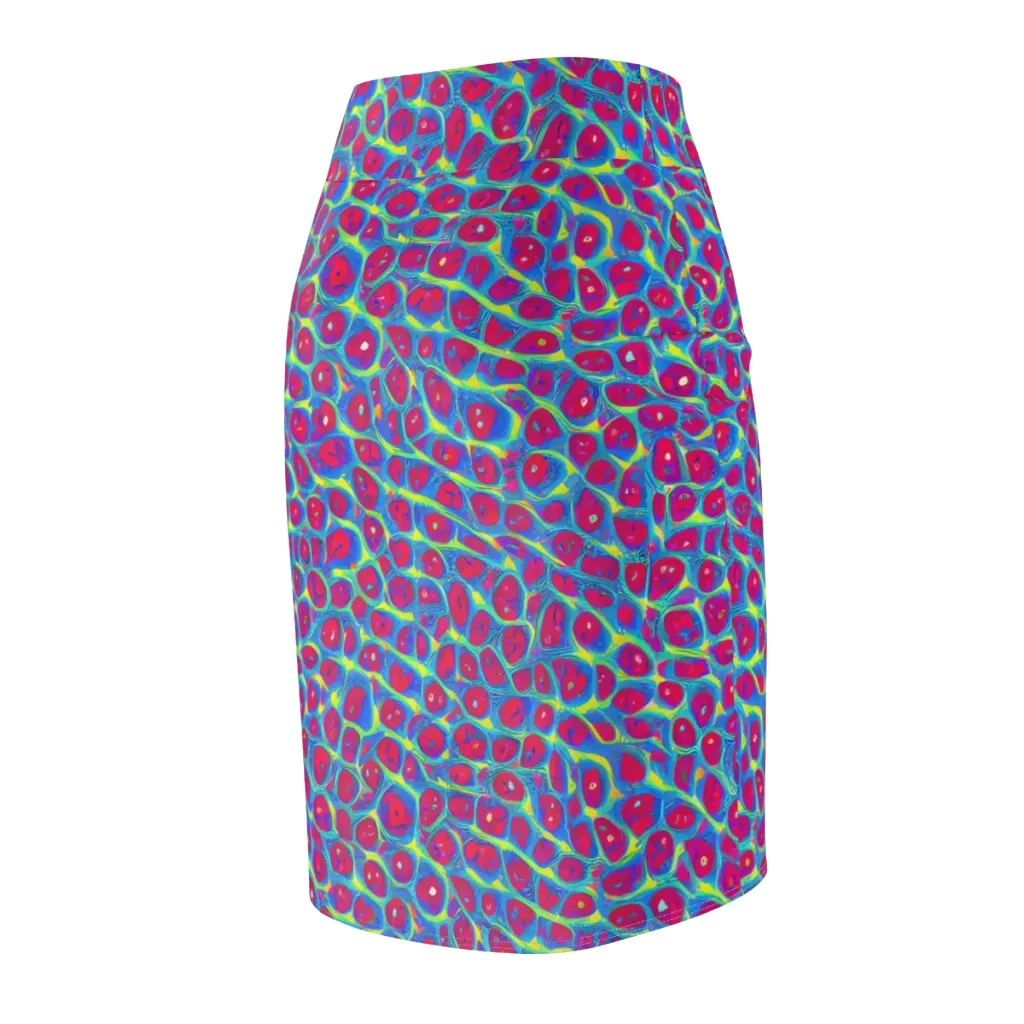 Voltage Bloom on Pencil Skirt — Back Side
