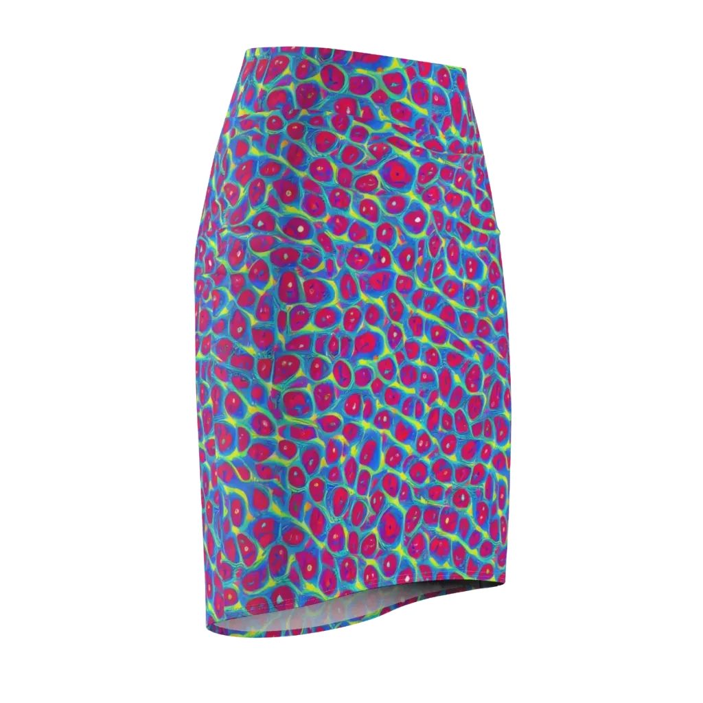 Voltage Bloom on Pencil Skirt — Front Side