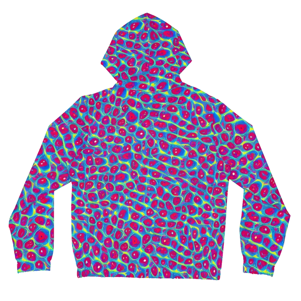 Voltage Bloom on Women's Full-Zip Hoodie — Back