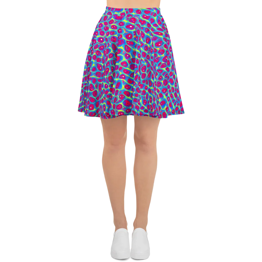 Voltage Bloom on Skater Skirt — Front