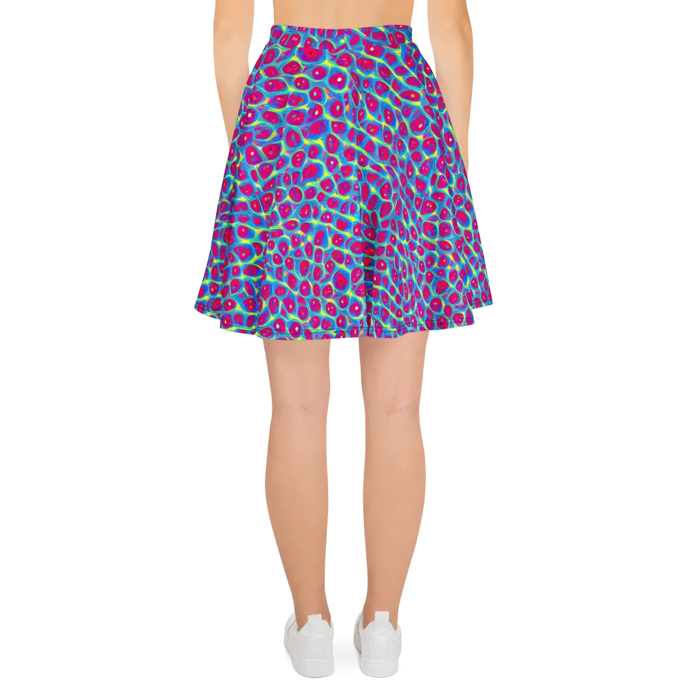 Voltage Bloom on Skater Skirt — Back