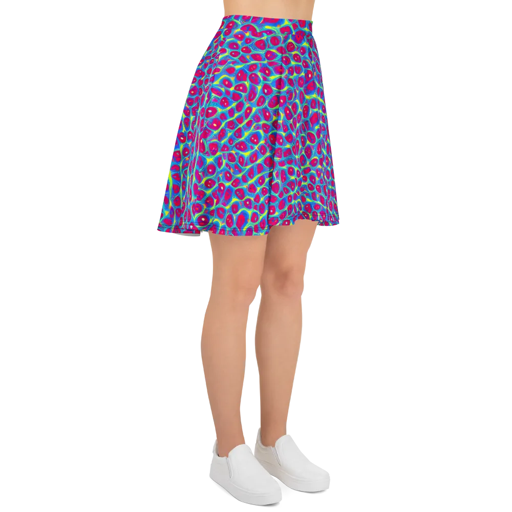 Voltage Bloom on Skater Skirt — Right