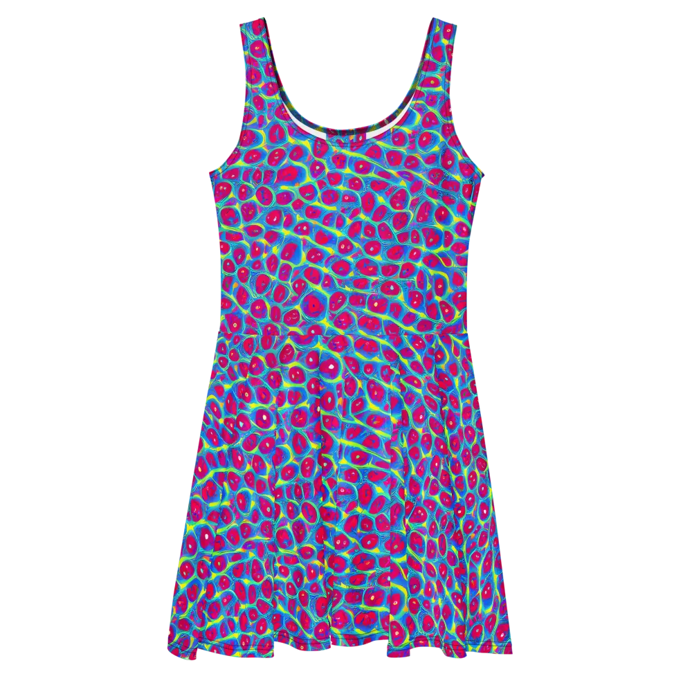 Voltage Bloom on Skater Dress — Front