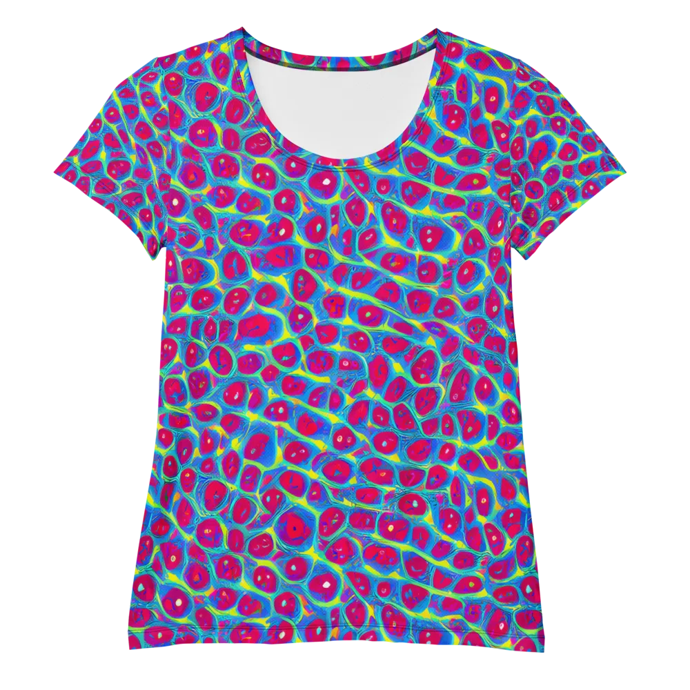 Voltage Bloom on Women's Athletic T-Shirt — Front