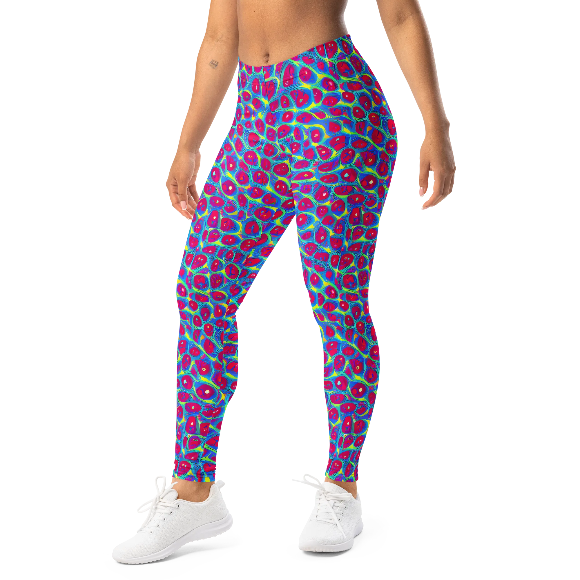 Voltage Bloom on Leggings — Left Front