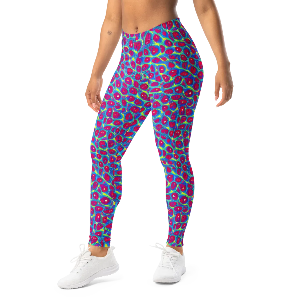 Voltage Bloom on Leggings — Left Front